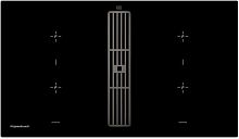 Варочная панель с вытяжкой Kuppersbusch KMI 9850.0 SR Black Chrome